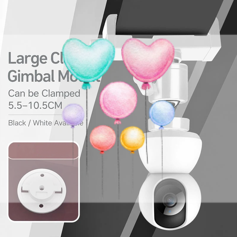 Webcam Stand Clip - 1Set 360 ° Support de webcam