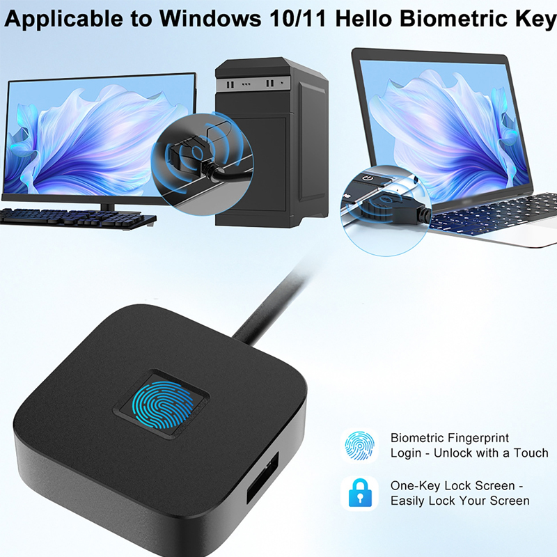 Fingerprint Reader Usb - Lecteur d'empreintes digitales USB compatible avec