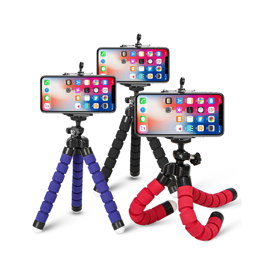 Webcam Stand Clip - Mini trépied universel flexible pour photographie,