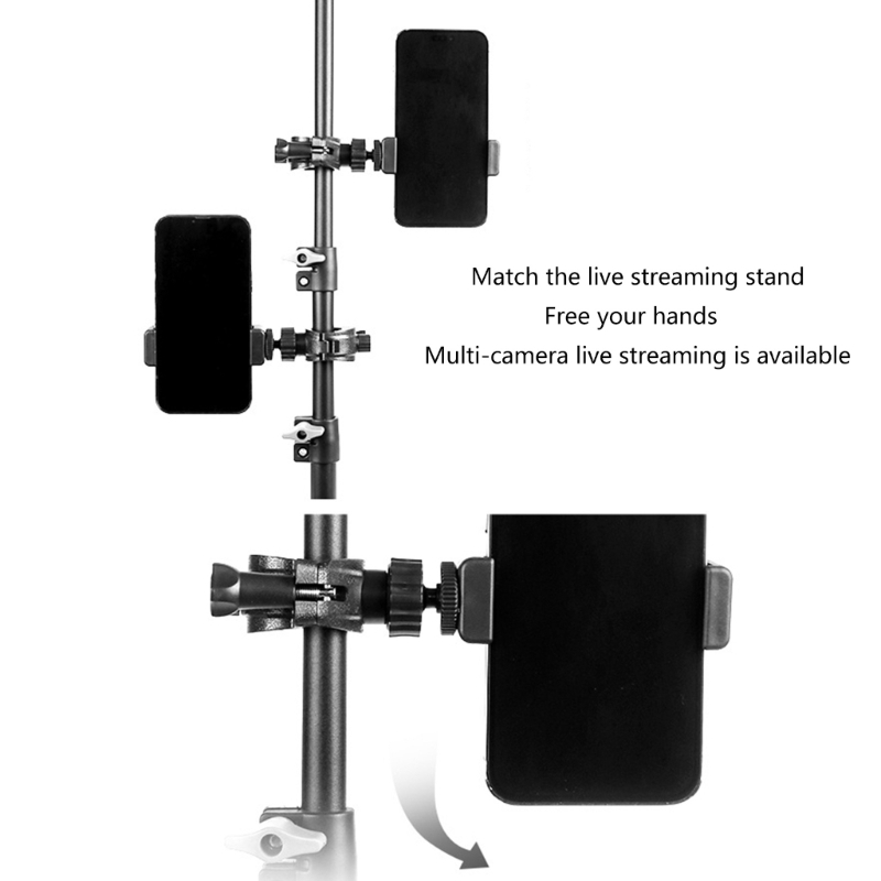 Webcam Stand Clip - Poignée Flexible dispositif mobile Rotation pour