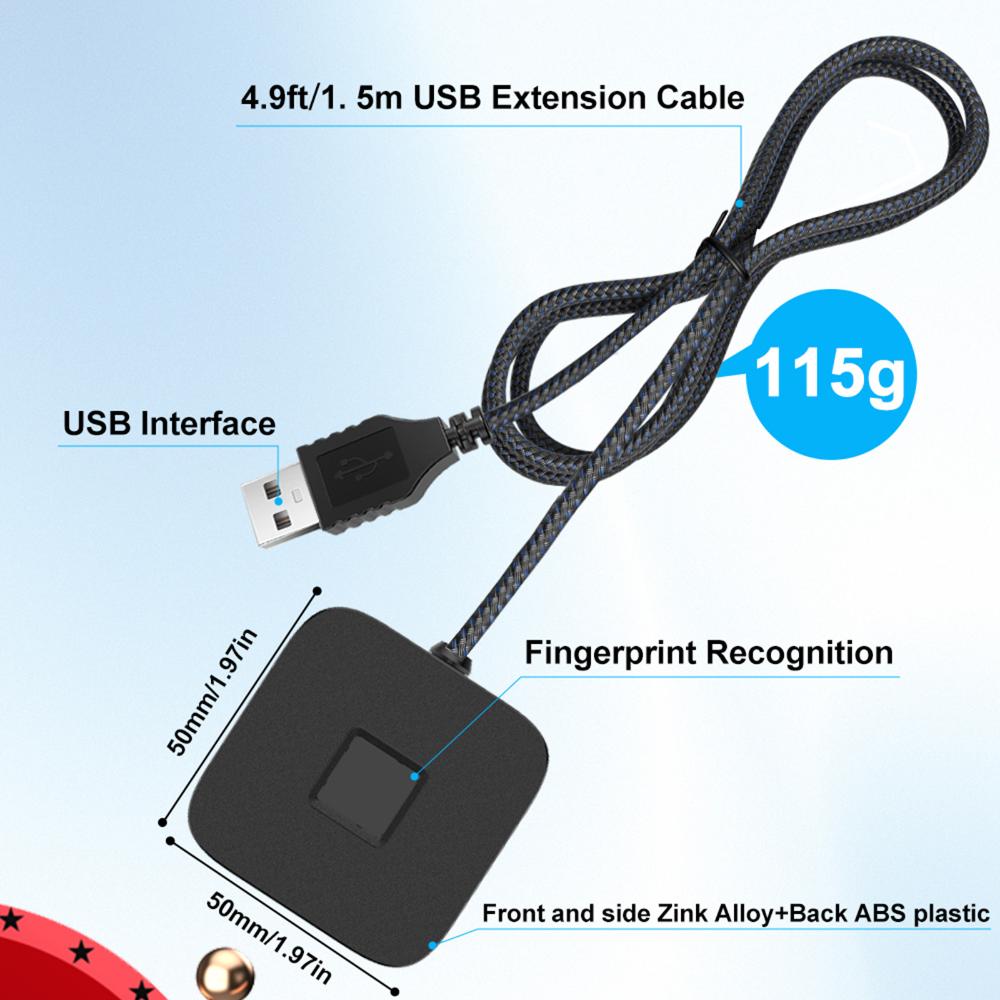 Fingerprint Reader Usb - Lecteur d'empreintes digitales avec câble de