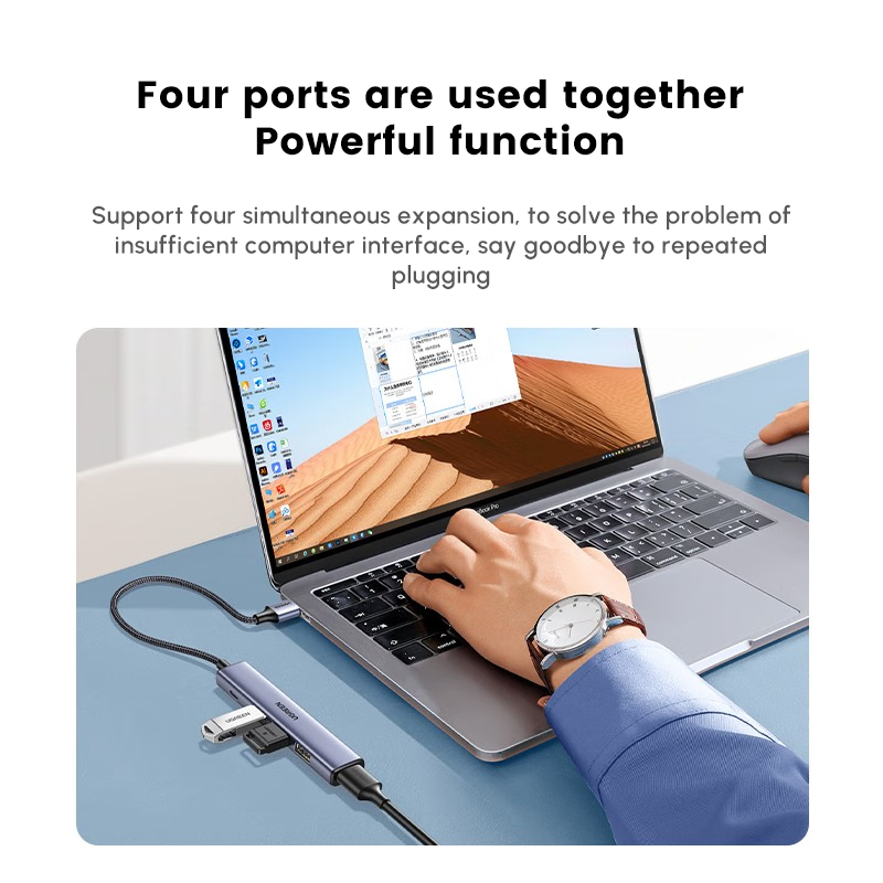 Hub USB UGREEN avec 4 ports US - Multi Port Usb Hub avis et prix