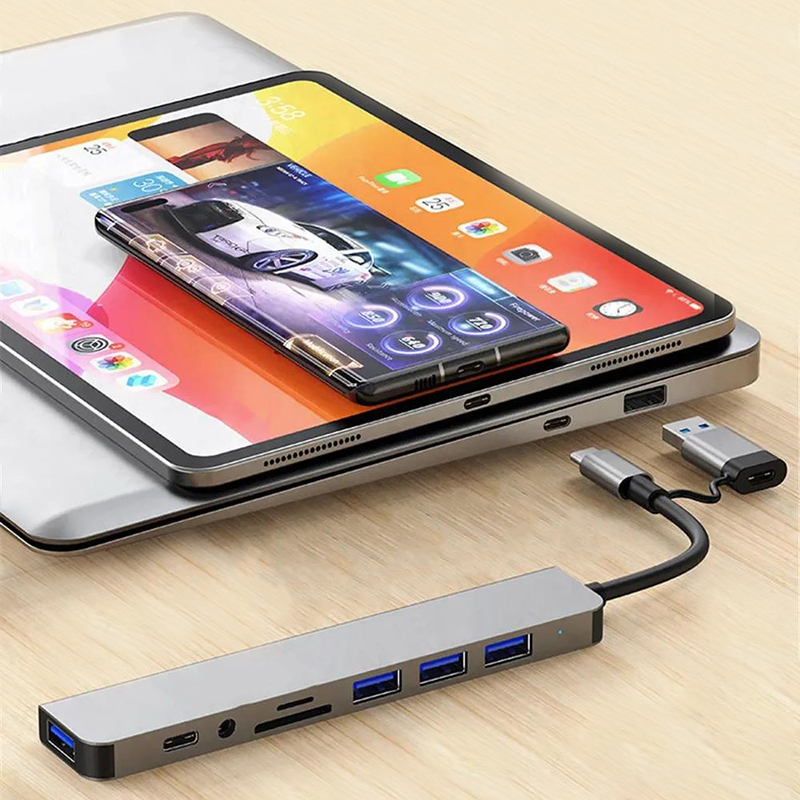 Hub USB Type C 8 en 1, extensi - Multi Port Usb Hub avis et prix