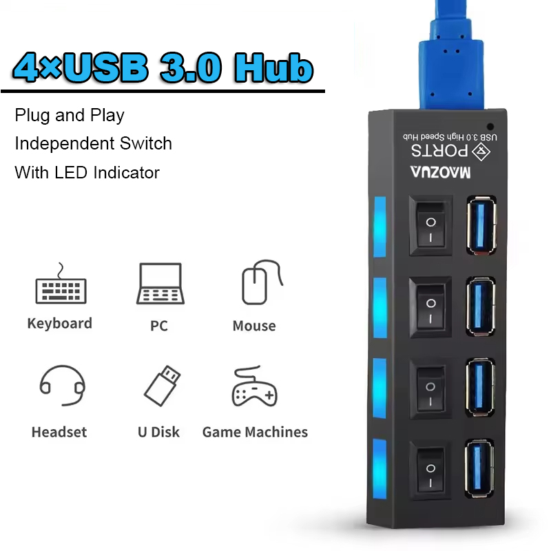 HUB USB haute vitesse à 4 Port - Multi Port Usb Hub avis et prix
