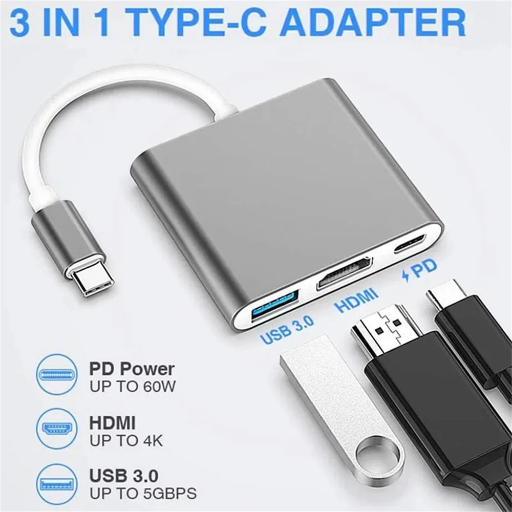 Hub USB-C 3-en-1, adaptateur m - Multi Port Usb Hub avis et prix