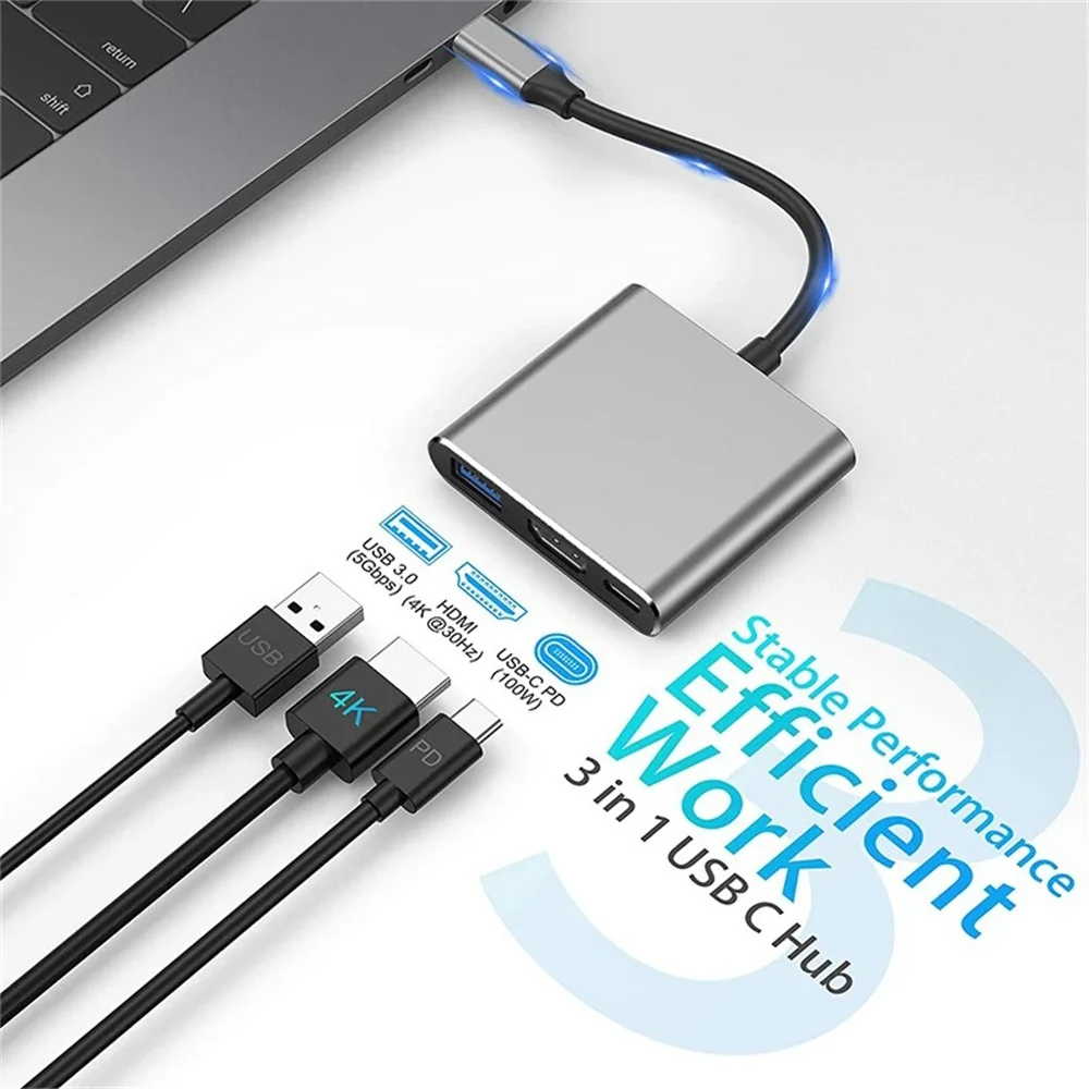Hub USB-C 3-en-1, adaptateur m - Multi Port Usb Hub avis et prix