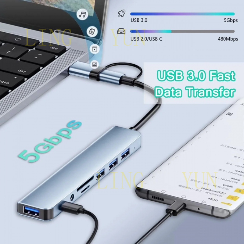 Hub USB de type C, Hub USB 3.0 - Multi Port Usb Hub avis et prix
